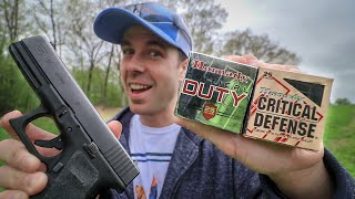 Hornady Critical Duty vs Critical Defense Whats The Difference [upl. by Dalila]