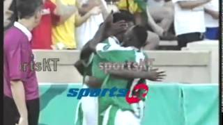 KANU GOAL VS BRAZIL ATLANTA 1996 OLYMPICS [upl. by Neerbas]