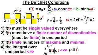 Electrical Engineering Ch 18 Fourier Series 10 of 35 The Dirichlet Conditions [upl. by Esertal]