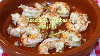 Cómo hacer gambas al ajillo receta fácil [upl. by Enimzzaj353]