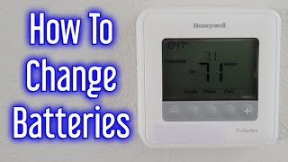 Honeywell Pro Series Thermostat Battery Replacement BATT [upl. by Serica]