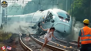 185 SHOCKING Train Collisions amp Mistakes Caught on Camera  Idiots in Cars  Best Of 2025 [upl. by Tama]