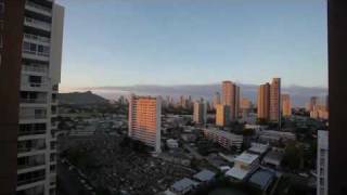 Honolulu Hawaii Tsunami Sirens Sound [upl. by Arnie]