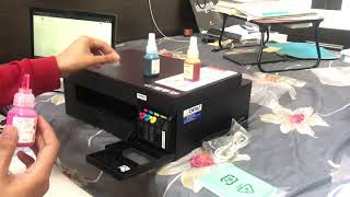 Brother DCPT420w printer unboxing and setup  installation [upl. by Qulllon233]