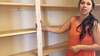 Easy Pantry Shelving anawhite [upl. by Auston128]