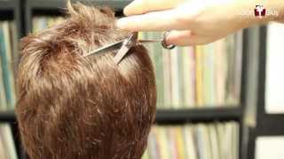 How to Thin Out Thick hair  Haircutting Techniques [upl. by Ebocaj215]