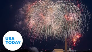 Annual July 4th fireworks celebration on National Mall  USA TODAY [upl. by Gerdi]