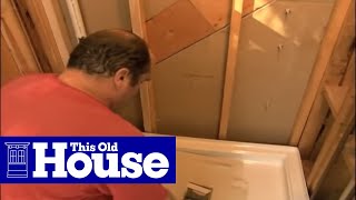 How to Replace a Shower Pan  This Old House [upl. by Sena770]