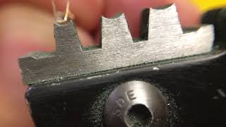 How to Crimp 254mm DuPont connectors macro view [upl. by Dalt]