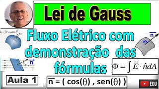 GRINGS  Lei de Gauss  Tudo sobre Fluxo Elétrico   Aula 1 [upl. by Mcneely]