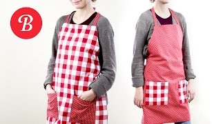 DIY Reversible Apron  SewItYourself [upl. by Siahc850]