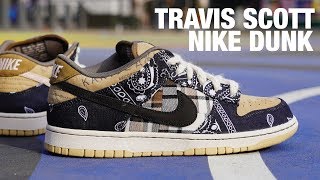 TRAVIS SCOTT Nike SB DUNK Low REVIEW amp On Feet [upl. by Zebedee]