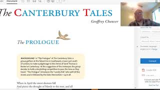 Canterbury Tales Prologue Read Aloud w Analysis 1 of 2 [upl. by Ward78]