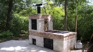 Building a Brick BBQ Smoker [upl. by Jenks944]