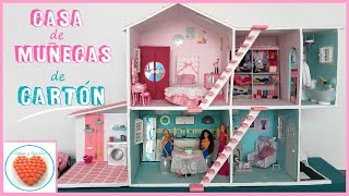 Casa de MUÑECAS de Carton DIY Cardboard doll house [upl. by Nikral358]