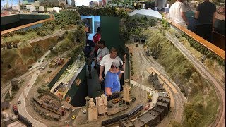 MASSIVE HO Scale Model Train Layout Chesapeake Bay and Western [upl. by Asirrom990]