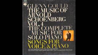 G Gould  Five Piano Pieces Op 23 A Schoenberg [upl. by Mollee260]