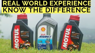 MOTUL 7100 VS SHELL ADVANCE ULTRA BEST SYNTHETIC ENGINE OIL FOR BIKES TVS BAJAJ HONDA YAMAHA [upl. by Brocklin]