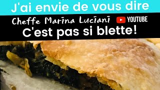 Recette Tourte aux blettes Cheffe Marina Luciani [upl. by Emolas]