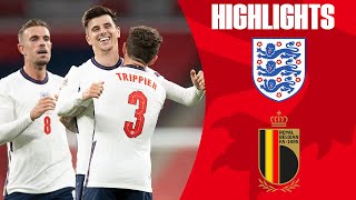 England 21 Belgium  Mount Seals Comeback Win To Top Group  UEFA Nations League  Highlights [upl. by Karlow]