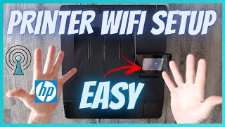 Hp Printer Wifi Setup 2 Ways  Easy Wireless Connection Tutorial [upl. by Ettenwad906]