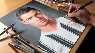 Drawing Cristiano Ronaldo  Timelapse  Artology [upl. by Yssac]