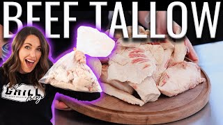 INCREDIBLE Homemade Beef Tallow  Stop Wasting your Trimmings [upl. by Introk]