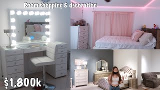 1800 Room Makeover shopping amp decorating [upl. by Lledor]