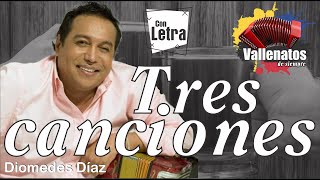 Tres Canciones  Diomedes Díaz  La Ventana Marroncita  Con Letra Video Lyric [upl. by Graff954]