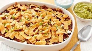 Fritos™ Pie Casserole  Betty Crocker Recipe [upl. by Ziwot656]