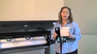 HP Designjet Z6200 Plotter Replacing Ink Print Head and Maintenance Cartridge [upl. by Veda]