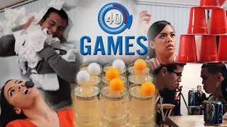 Minute to Win It Games The 40 Greatest Party Games PART 1 [upl. by Jaunita]