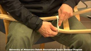 How To lace an Ojibway Style Snowshoe [upl. by Breech]