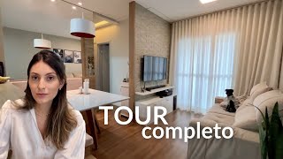 TOUR PELO APARTAMENTO  70m² PLANEJADO  PROJETO ARQUITETA [upl. by Bentley325]