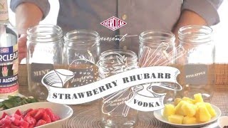 Alcohol Infusion Jar DIY includes recipes to use its a less than 5 minute DIY [upl. by Ayotac]