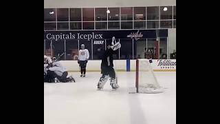 Tuukka Rask obliterates sticks at practice [upl. by Jedlicka997]