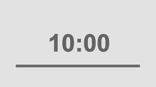 10 minutes timer youtube countdown with alarm [upl. by Gnil]