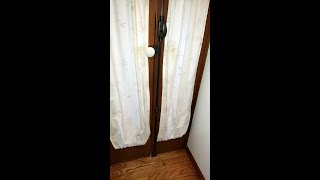 Installing a Cremone Bolt or how to latch a small interior French Door [upl. by Notwal]