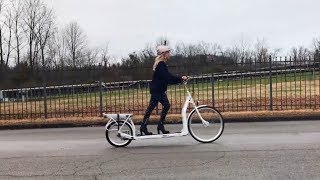 The Electric Walking Bike A Treadmill on Wheels  Pickler amp Ben [upl. by Mendy]