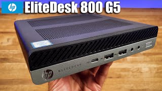 HP EliteDesk 800 G5  Mini Desktop Workstation with EliteDisplay [upl. by Hanzelin355]