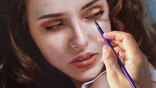 REALISTIC OIL PAINTING PORTRAIT TECHNIQUE  ROXANNE by Isabelle Richard [upl. by Ettigdirb]