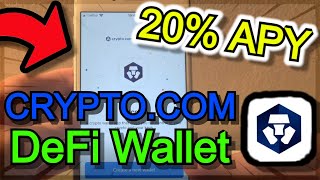 What is DeFi Wallet Cryptocom Tutorial  EARN 20 INTEREST ON CRO [upl. by Coward]