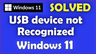 How to Fix USB device not recognized Windows 11 [upl. by Satterfield]