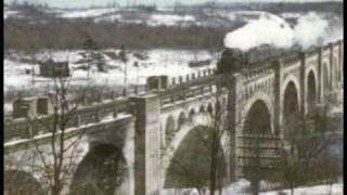 DLampW Steam Locomotives over the LackawannaDelaware River Viaduct [upl. by Gnanmos]