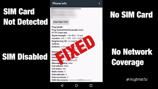 How to Fix SIM Card Not Detected Error  No Network Coverage  SIM Card Not Found  Problem Solved [upl. by Ataner246]