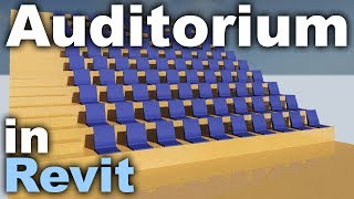 Auditorium in Revit Tutorial [upl. by Siesser]