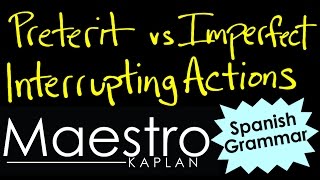 Preterit vs Imperfect Interrupting Actions [upl. by Aelram]