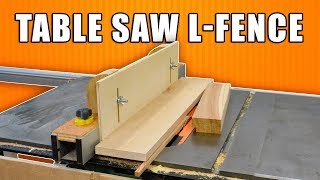 Table Saw LFence  DIY Table Saw Jig [upl. by Nirek]