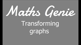 Transforming Graphs [upl. by Lehcer]