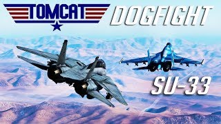 DCS F14 Tomcat Vs Su33 Dogfight PvP [upl. by Roberto]